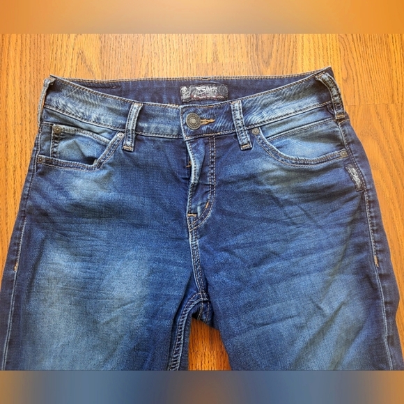 Women's Silver Suki High Skinny Jeans Size 8  - Perfect Fit, Slimming Stretch - Picture 2 of 9